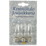 Varalamppu jouluvaloihin 24V 2W E10, 3 kpl Varalamppu jouluvaloihin 24V 2W E10, 3 kpl