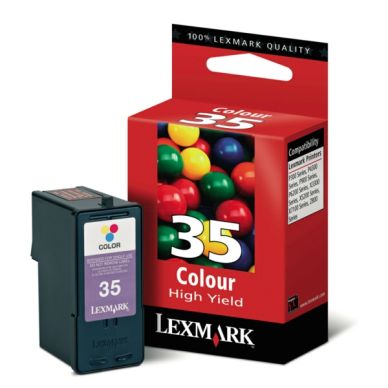 Lexmark Inktcartridge 3 Kleuren No 35 Xl High Yield 18C0035 Replace Na lexmark kopen in de aanbieding