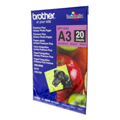 BROTHER alt Fotopapper Glossy A3 20 ark 260g