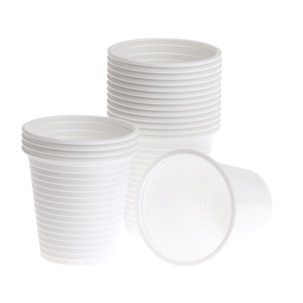 Bild av Plastbägare 12cl vit (80)
