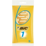 BIC 1 Sensitive Kertakäyttöhöylät, 5 kpl