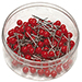 Karttaneula pyöreä punainen, 100 kpl
