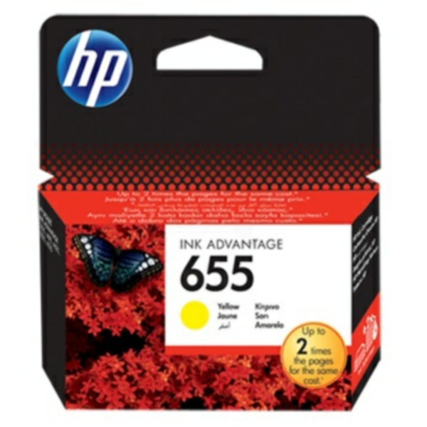 Bild av HP HP 655 Bläckpatron gul CZ112AE ersätter CZ112AE