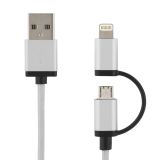 DELTACO USB sync/ladekabel 1 m, Lightning/USB micro-B, MFI DELTACO USB sync/ladekabel 1 m, Lightning/USB micro-B, MFI