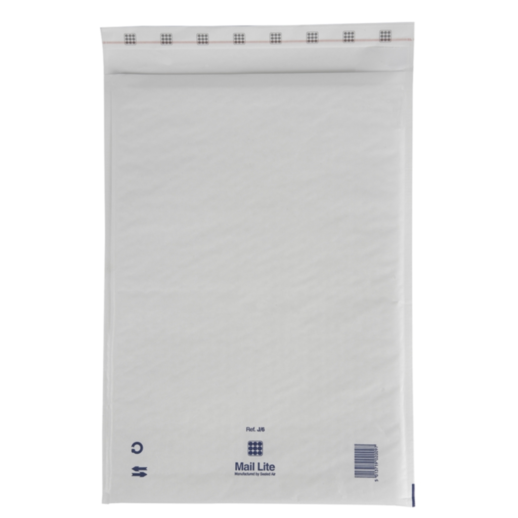 Bild av Bubbelpåse Mail Lite J6 300x440 mm vit, 50 st