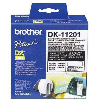 Etikett Brother universal 29x90 mm, 400 st alt Etikett Brother universal 29x90 mm, 400 st