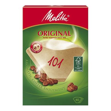 12: Melitta Melitta Kaffefilter 101 Ubleget pakke med 40 stk. 4006508125999 Modsvarer: N/A