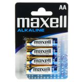 Maxell Batterier LR6/AA Alkaliske 4-pakk