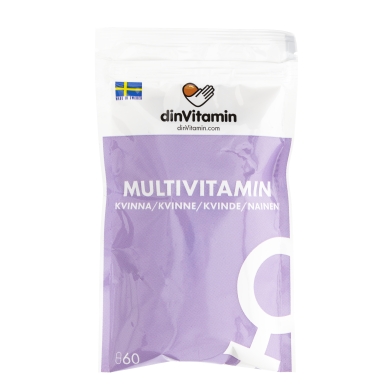 dinVitamin Multivitamin Kvinna 60-pack dinVitamin alt Multivitamin Kvinna 60-pack