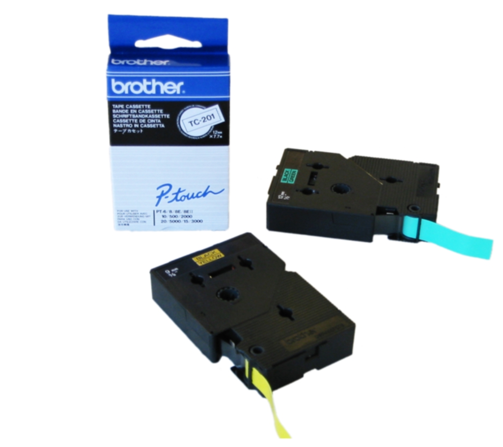 Bild av Tape Brother TC291 9mm svart på vit