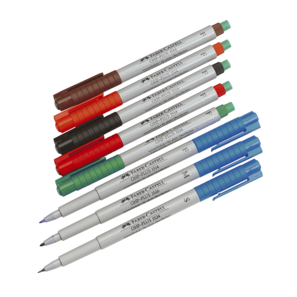 Bild av OH-penna VL Faber Castell fine, 4 st