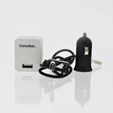 Camelion USB-lader Lightning Apple og Micro-USB 230 / 12V Camelion USB-lader Lightning Apple og Micro-USB 230 / 12V