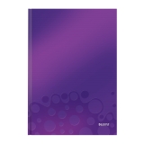 Anteckningsblock Leitz WOW A4 linjerat 90g/80bl lila Anteckningsblock Leitz WOW A4 linjerat 90g/80bl lila