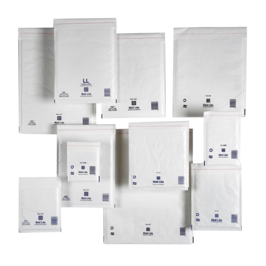 Bild av Bubbelpåse Mail Lite Tuff 240x330 mm vit, 50 st
