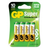 Batteri 1,5 V AA, Alkaliske (4-pakk)