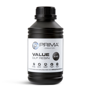 Prima PrimaCreator Value DLP / UV Resin 500 ml Zwart 7340002114408 Replace: N/A