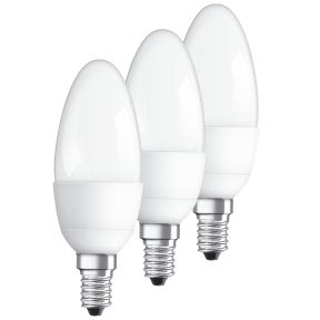 E14 LED-lampa 5,7W 2700K 470 lumen 3-pack