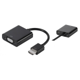 Vivanco adapteri HDMI uros VGA naaras 0,1 m, musta Vivanco adapteri HDMI uros VGA naaras 0,1 m, musta