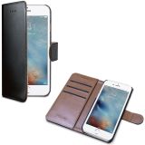 Wally Wallet Case, iPhone 7 Plus, musta/ruskea Wally Wallet Case, iPhone 7 Plus, musta/ruskea