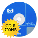 CDR 52X 700 Mt 80min, 10 kpl CDR 52X 700 Mt 80min, 10 kpl