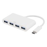 DELTACO USB-hub, USB-C (hann) til 4 x USB type A (hunn) DELTACO USB-hub, USB-C (hann) til 4 x USB type A (hunn)