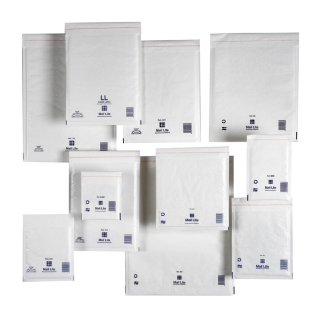 Bild av Bubbelpåse Mail Lite Tuff 270x360 mm vit, 50 st