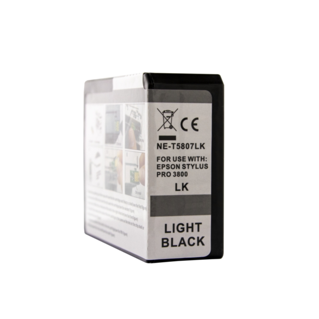 Bild av Bläckpatron, ersätter Epson T5807, ljussvart, 84 ml