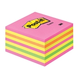 Post-it Kube 76 x 76 mm rosa/gul Post-it Kube 76 x 76 mm rosa/gul