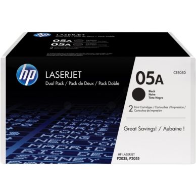 Hp Toner Zwart 2 Pack 2X2300 Paginas Ce505D Replace Na hp kopen in de aanbieding