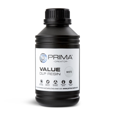 Prima PrimaCreator Value DLP / UV Resin 500 ml Wit 7340002114385 Replace: N/A