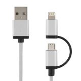 DELTACO USB synk/laddkabel 2 m, Lightning/USB micro-B, MFI DELTACO USB synk/laddkabel 2 m, Lightning/USB micro-B, MFI