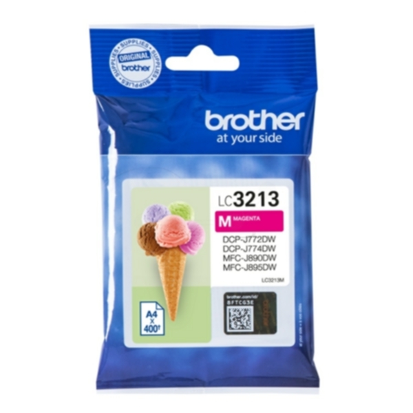Bild av Brother LC3213M Bläckpatron magenta, 400 sidor