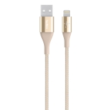 Belkin Lightning Premium Kevlarkabel, 2.4A Guld Belkin Lightning Premium Kevlarkabel, 2.4A Guld