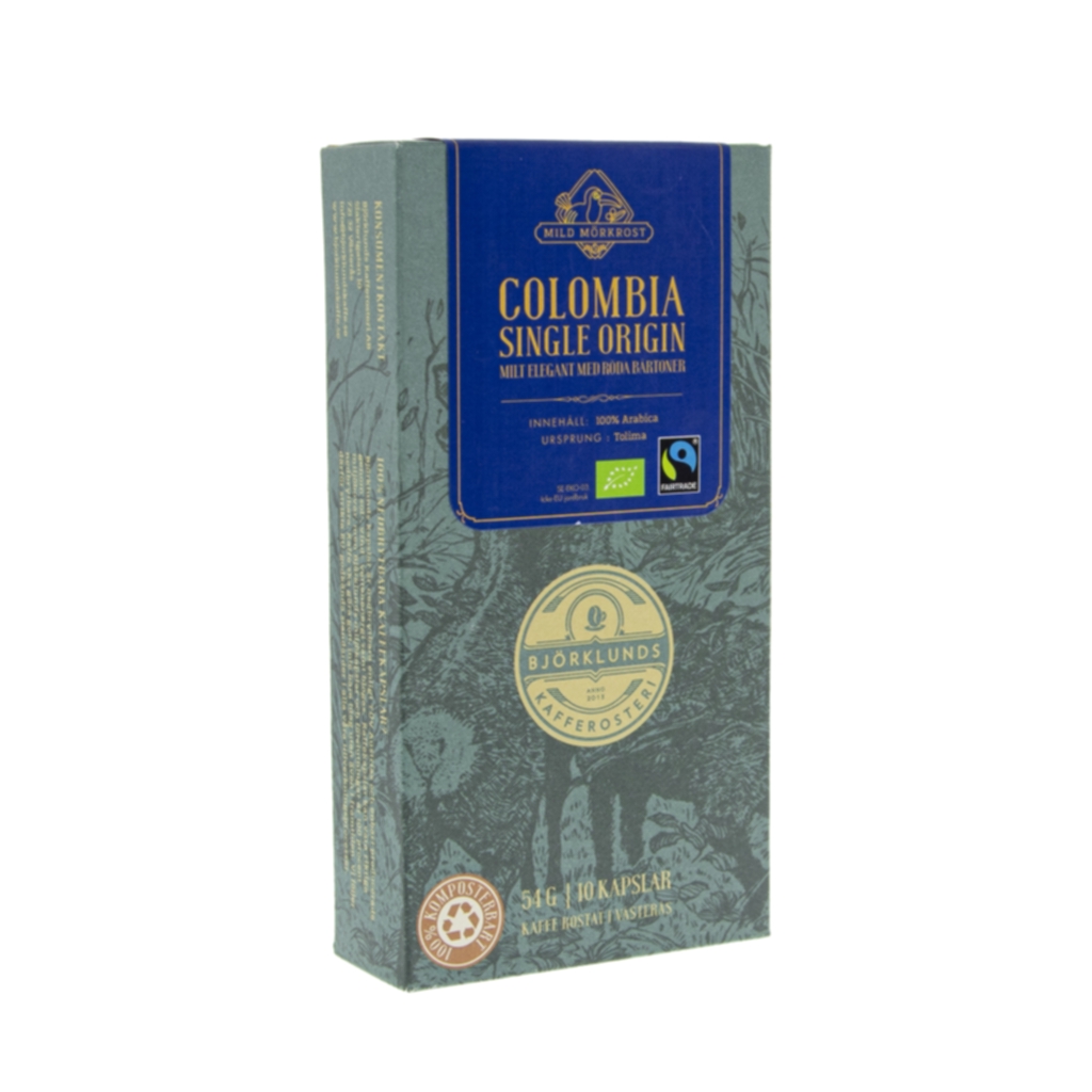 Bild av Colombia Single Origin Organic & Fairtrade mild mörkrost