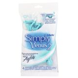 Gillette Simply Venus 2 - kertakäyttöhöylä 4 kpl/pakkaus