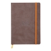 Rhodiarama anteckningsbok A5, soft cover chocolate linjerad