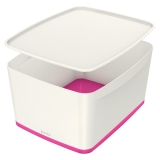 Säilytysltk kannella MyBox M valk/pinkki Säilytysltk kannella MyBox M valk/pinkki