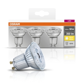 LED-lampa GU10 Spotlight 4,3W 2700K 350 lumen 3-pack