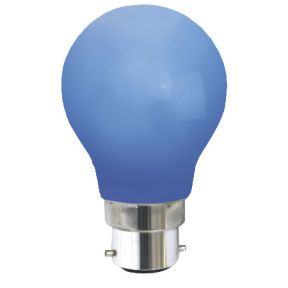 Blå LED-lampa B22 1W