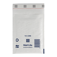  alt Bubbelpåse Mail Lite A0 110x160 mm vit, 100 st