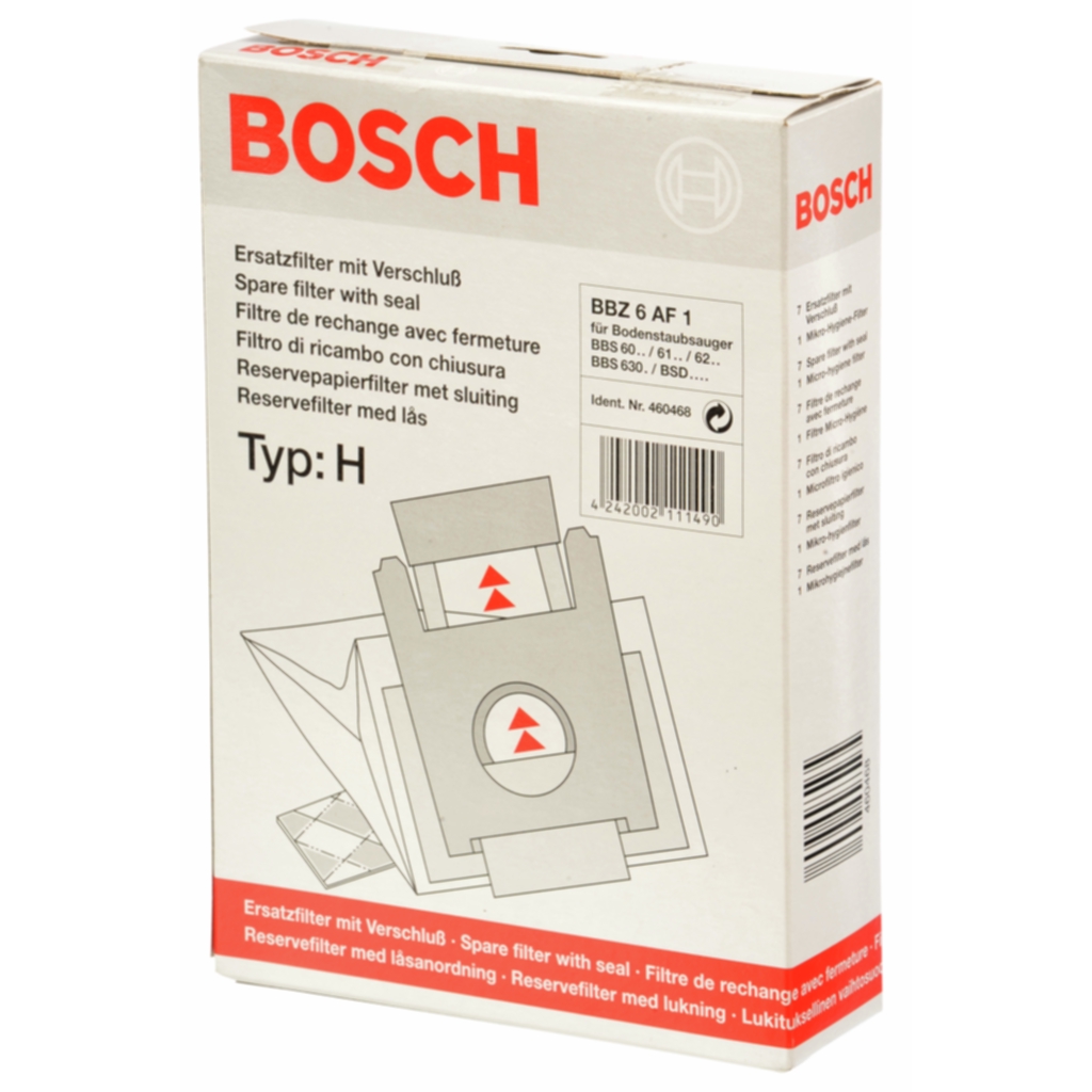 Bild av Dammsugarpåsar syntetfiber TYP H BBZ6AF1 5 st+mikrofilter