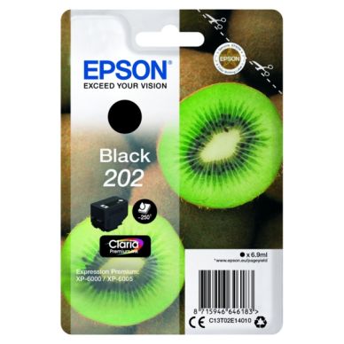 Epson Epson 202 Inktcartridge zwart, 6,9 ml C13T02E14010 Replace: N/A