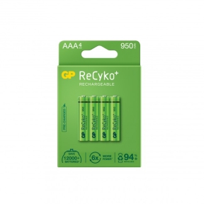 GP Recyko 950mAh AAA/HR03 4-pack