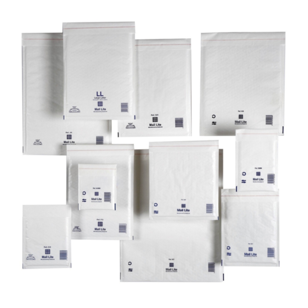 Bild av Bubbelpåse Mail Lite Tuff 350x470 mm vit, 50 st
