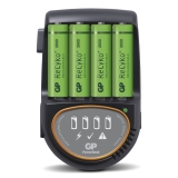 GP Batteriladdare H500 inkl 4 st 2600 mAh GP Batteriladdare H500 inkl 4 st 2600 mAh