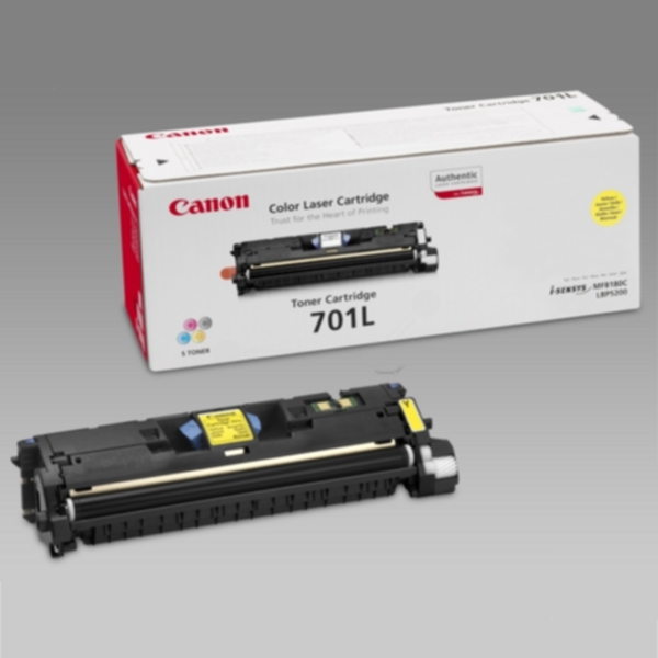 Bild av Canon 701 LY Tonerkassett gul, 2.000 sidor