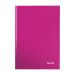 Notatbok Leitz Wow  A4 linjert rosa