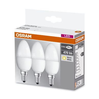OSRAM alt Osram LED STAR Forme flamme, E14, 5,3W x3