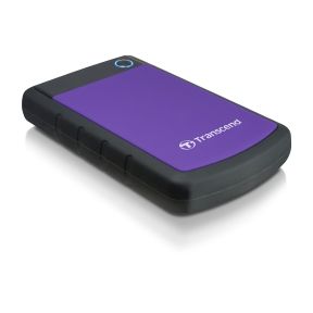 Transcend 2,5" ekstern harddisk 1TB, USB 3.0, lilla
