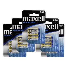 Maxell Batterier LR03/AAA Alkaliske 20-pakk